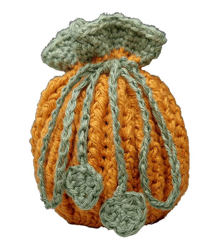 Small Pumpkin Style Pouch